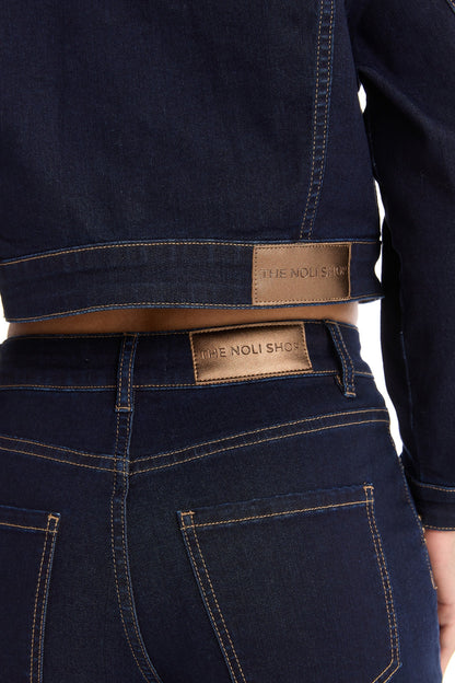 Kaia Studded Jacket - Indigo
