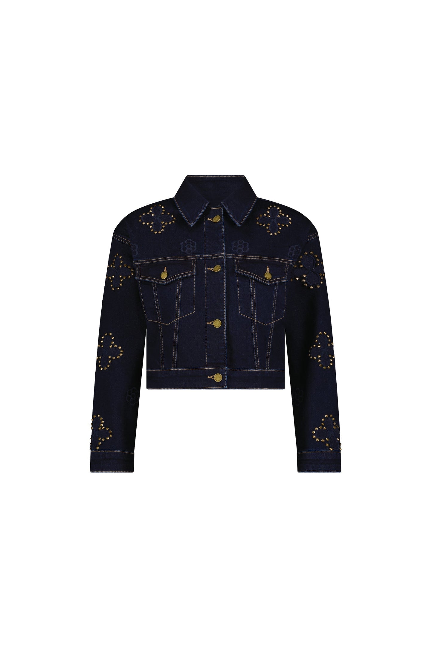 Kaia Studded Jacket - Indigo