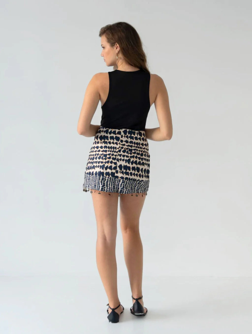 Falda Estampada Catarina con Lazo
