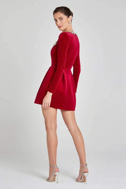 Fiona | Elegant Velvet Dress