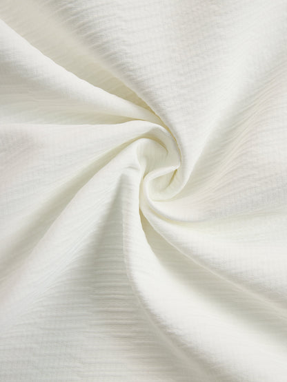Creamy White Textured Lantern Sleeve Set