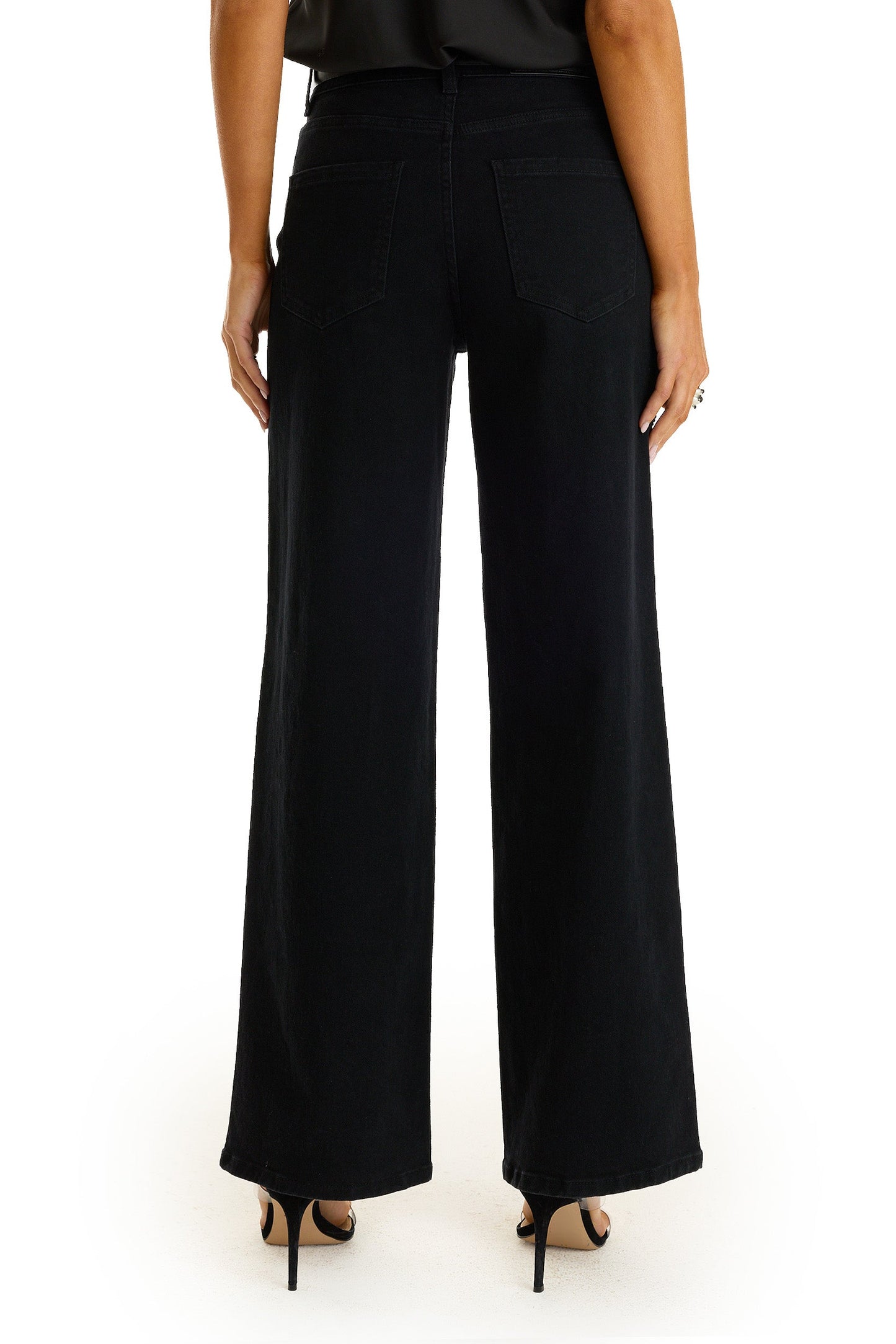 Kaia Pearl High Rise Jean - Black