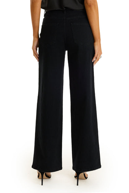 Kaia Pearl High Rise Jean - Black