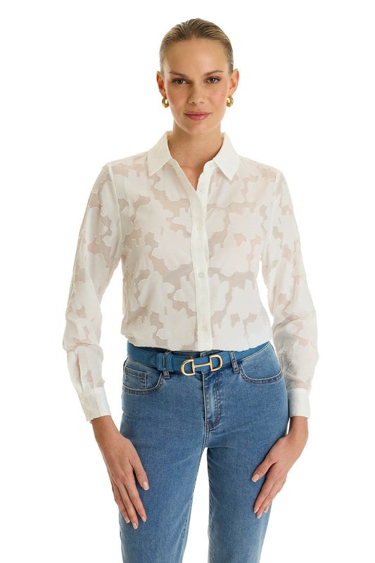 Stelle Button Up - White