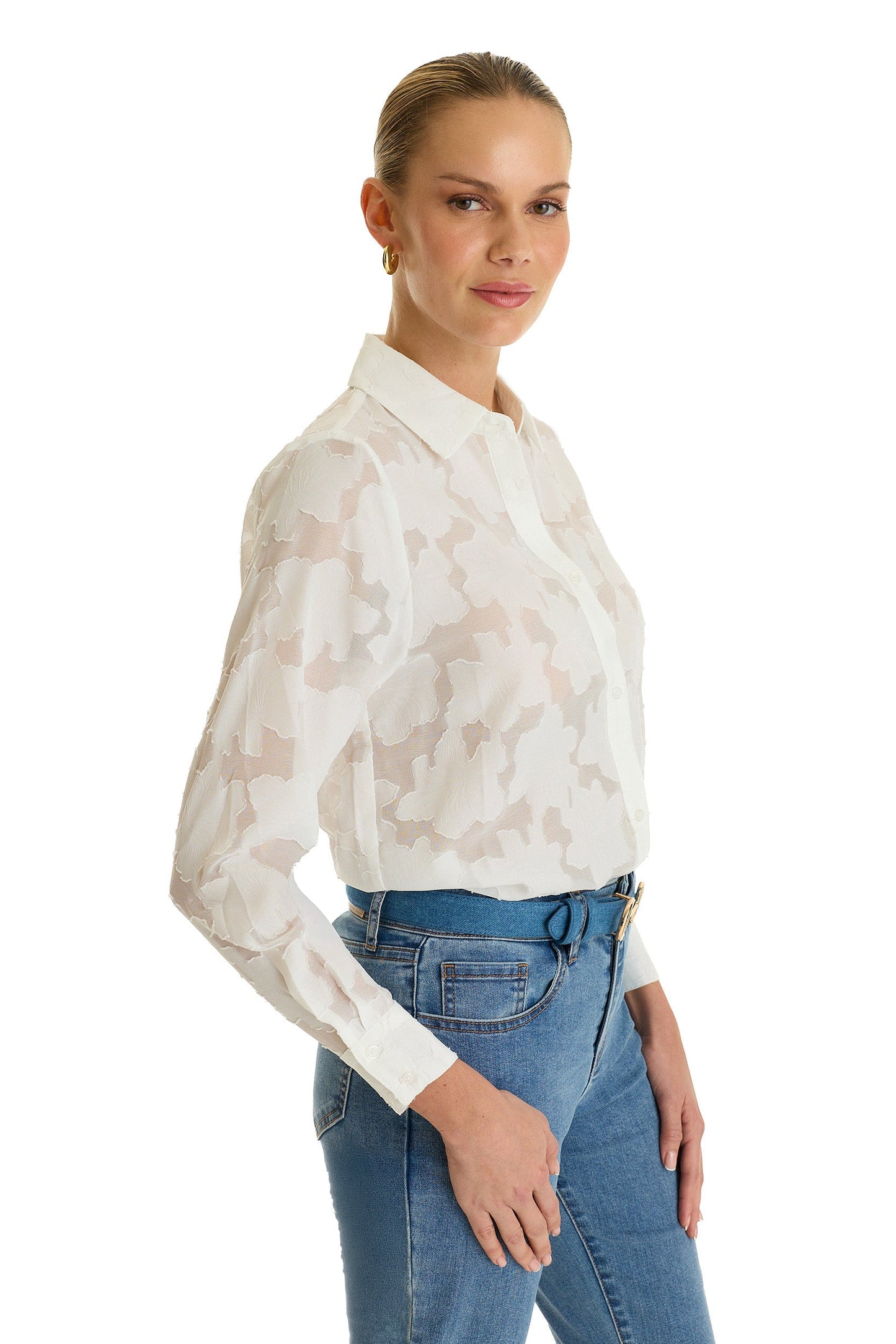 Stelle Button Up - White