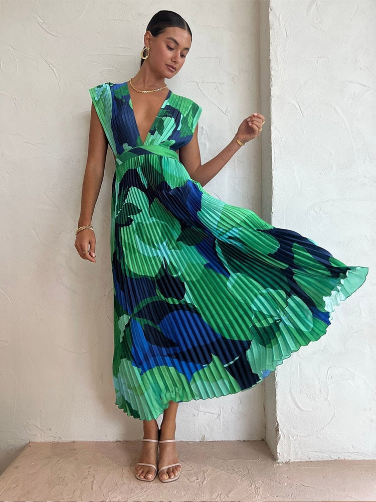 Vestido Cruzado Tropical