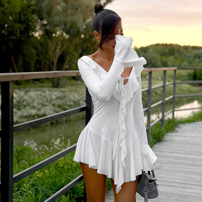 Vestido Plissado Fino Ajuste