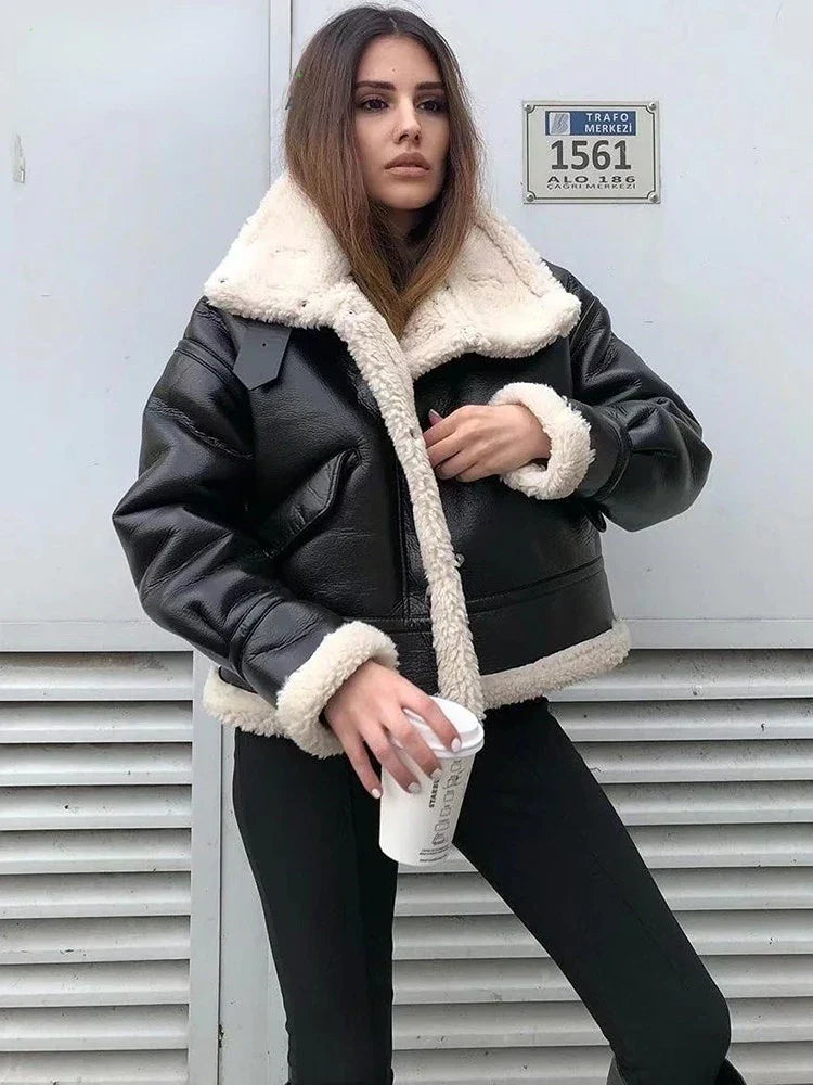 Chaqueta de cuero Tany