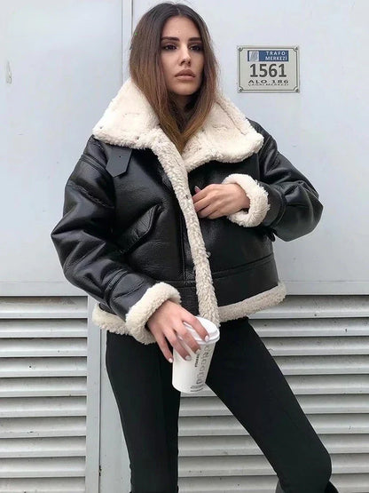 Chaqueta de cuero Tany