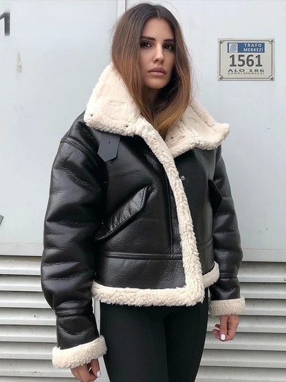 Chaqueta de cuero Tany