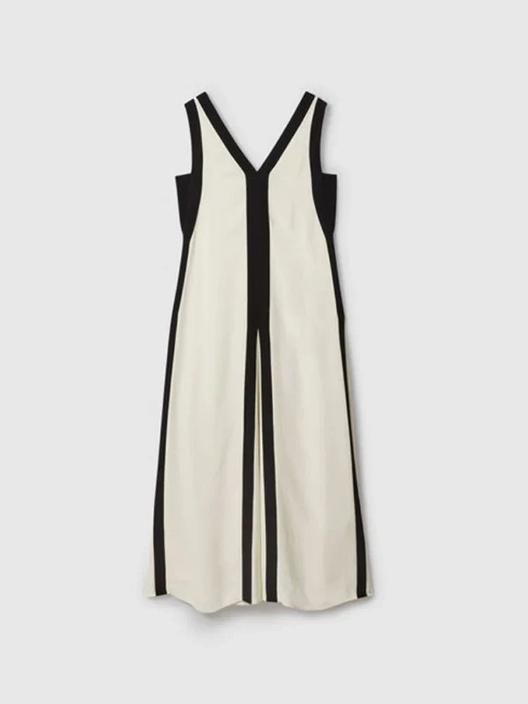 Vestido Maxi Black White