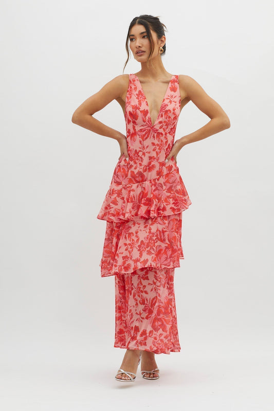 Elara Ruffle Dress