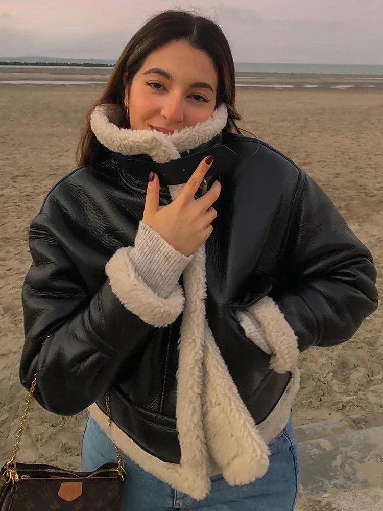 Chaqueta de cuero Tany