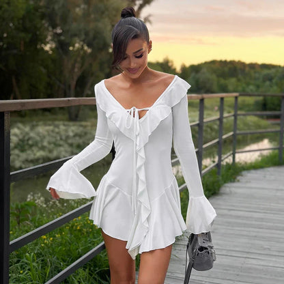 Vestido Plissado Fino Ajuste