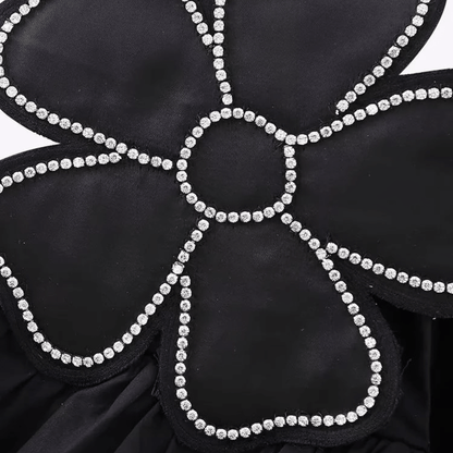 Cropped Lotus Black