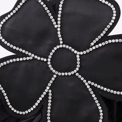 Cropped Lotus Black