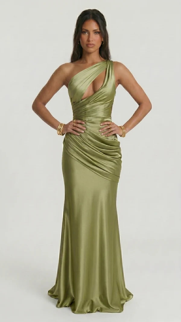 Carolina - Vestido largo verde