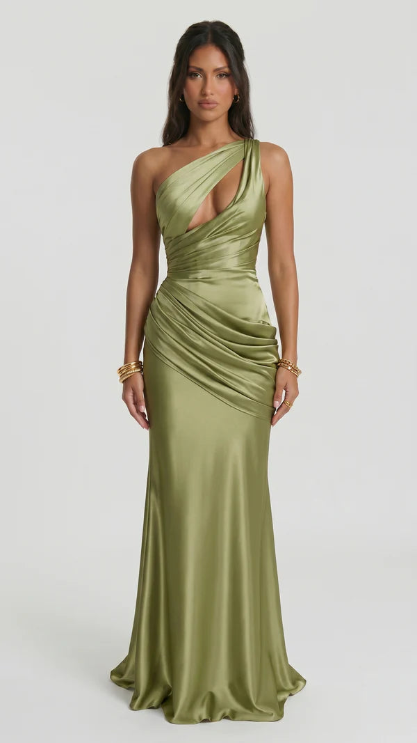 Carolina - Vestido largo verde